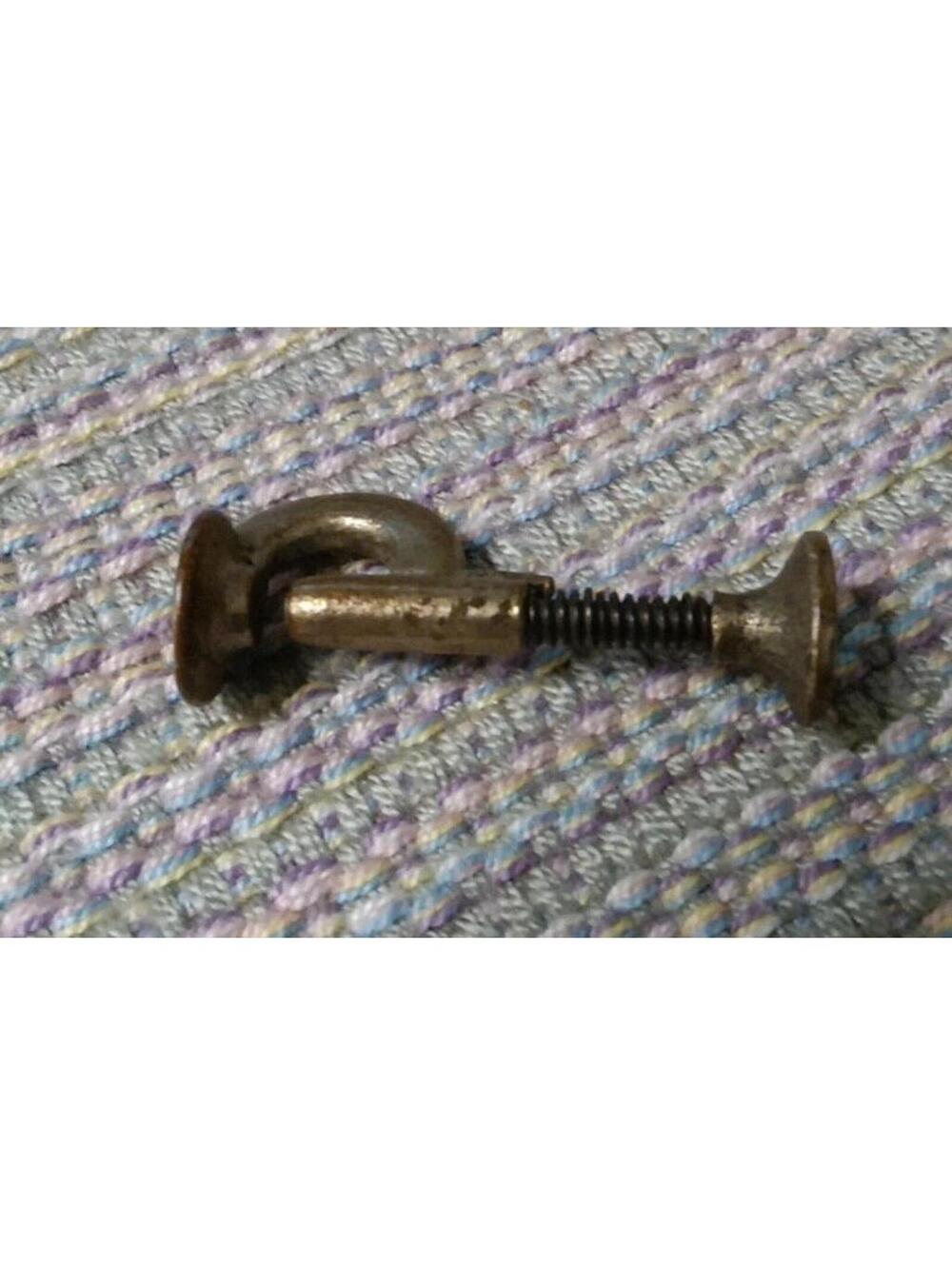 Antique Spring-Loaded Screw Punch Solid Brass